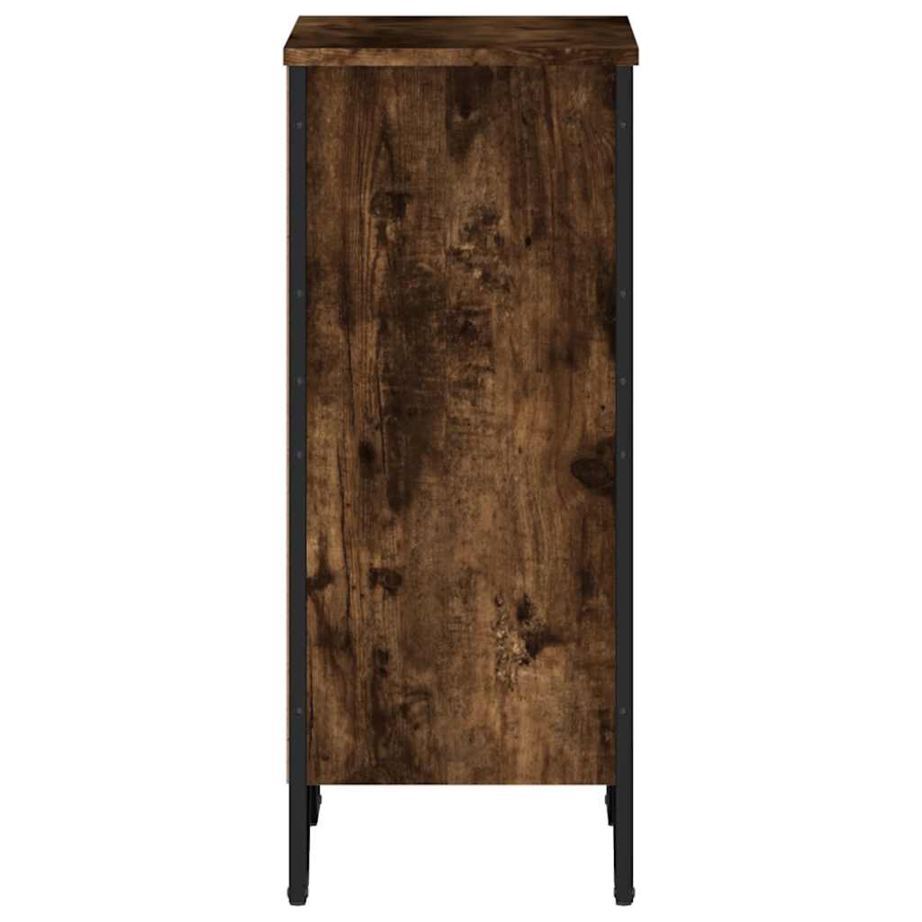 vidaXL Regał, przydymiony dąb, 50x31x74,5 cm, materiał drewnopochodny