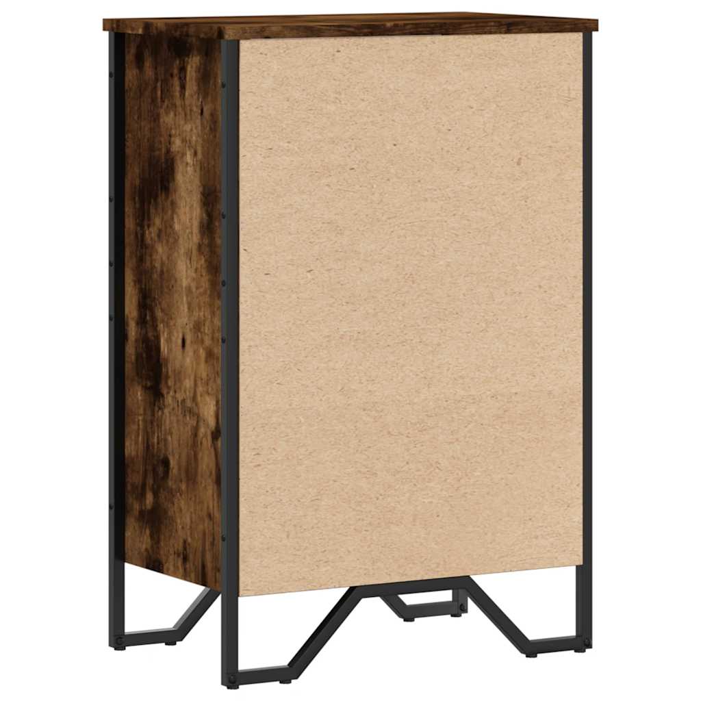 vidaXL Regał, przydymiony dąb, 50x31x74,5 cm, materiał drewnopochodny