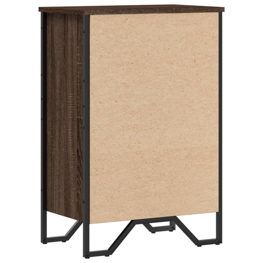vidaXL Regał, brązowy dąb, 50x31x74,5 cm, materiał drewnopochodny