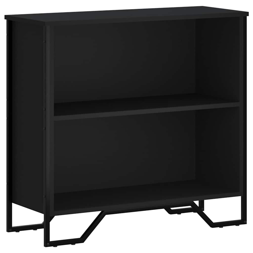 vidaXL Regał na książki, czarny, 80x31x74,5 cm materiał drewnopochodny