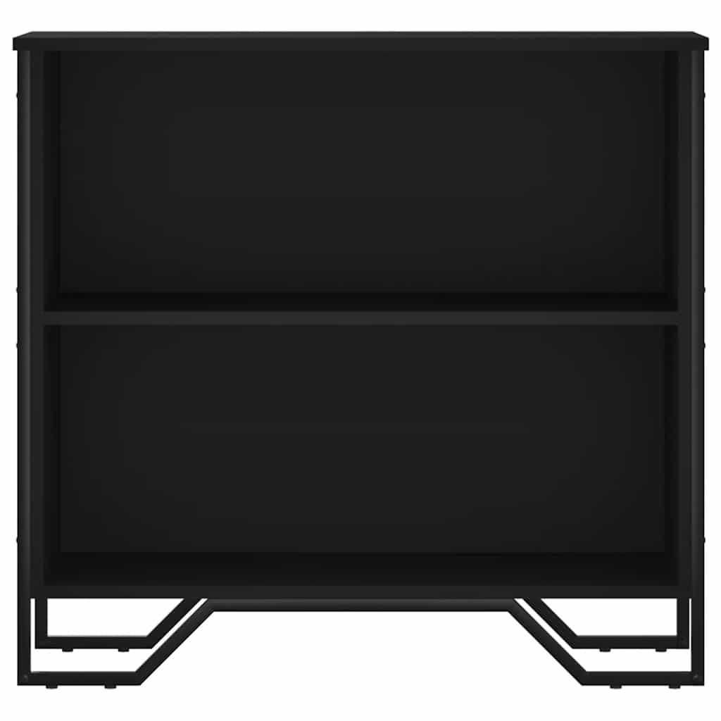 vidaXL Regał na książki, czarny, 80x31x74,5 cm materiał drewnopochodny