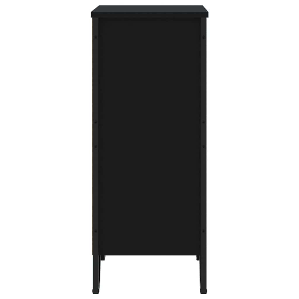 vidaXL Regał na książki, czarny, 80x31x74,5 cm materiał drewnopochodny