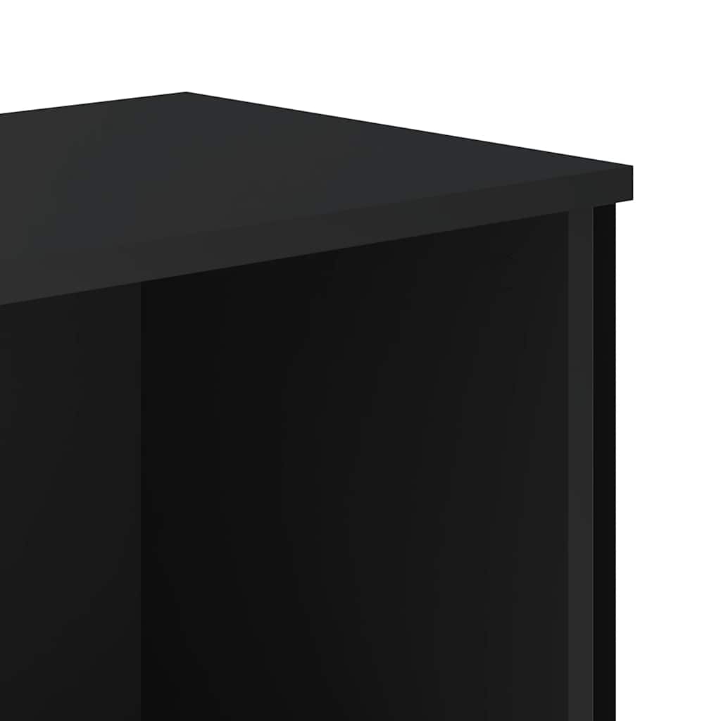 vidaXL Regał na książki, czarny, 80x31x74,5 cm materiał drewnopochodny