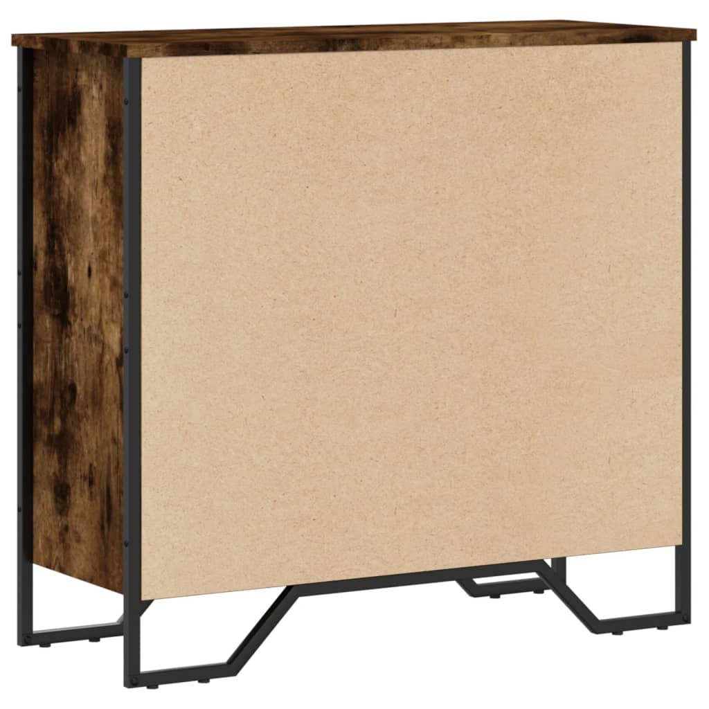 vidaXL Regał, przydymiony dąb, 80x31x74,5 cm, materiał drewnopochodny