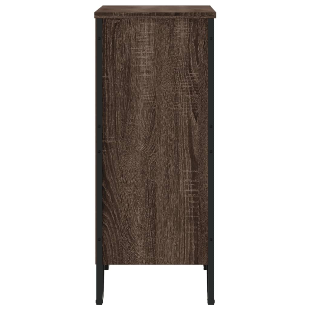 vidaXL Regał, brązowy dąb, 80x31x74,5 cm, materiał drewnopochodny