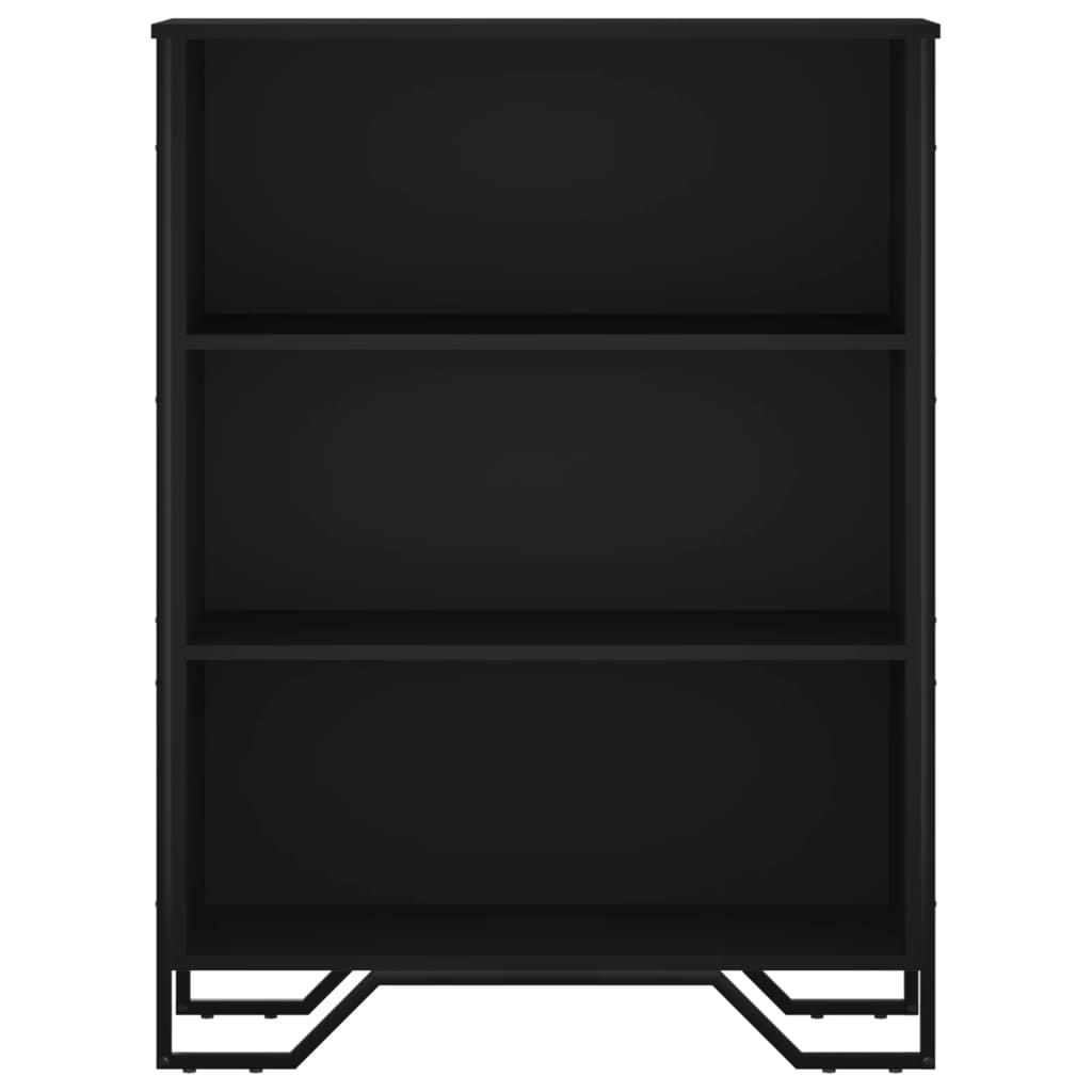 vidaXL Regał, czarny, 80x31x106 cm, materiał drewnopochodny