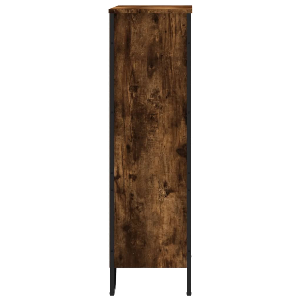 vidaXL Regał, przydymiony dąb, 80x31x106 cm, materiał drewnopochodny