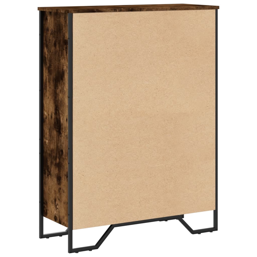 vidaXL Regał, przydymiony dąb, 80x31x106 cm, materiał drewnopochodny