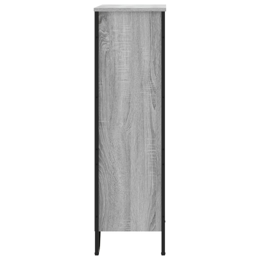 vidaXL Regał, szary dąb sonoma, 80x31x106 cm, materiał drewnopochodny