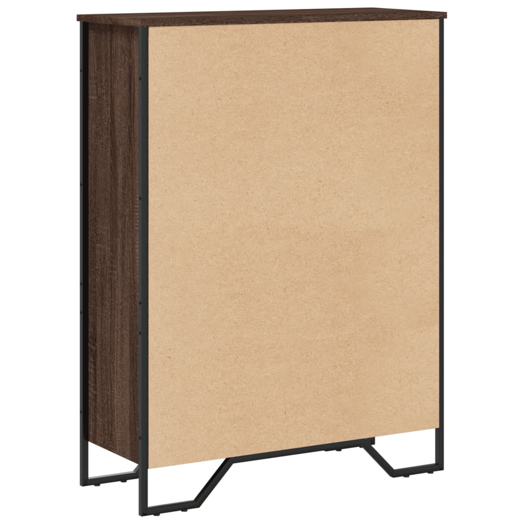 vidaXL Regał, brązowy dąb, 80x31x106 cm, materiał drewnopochodny