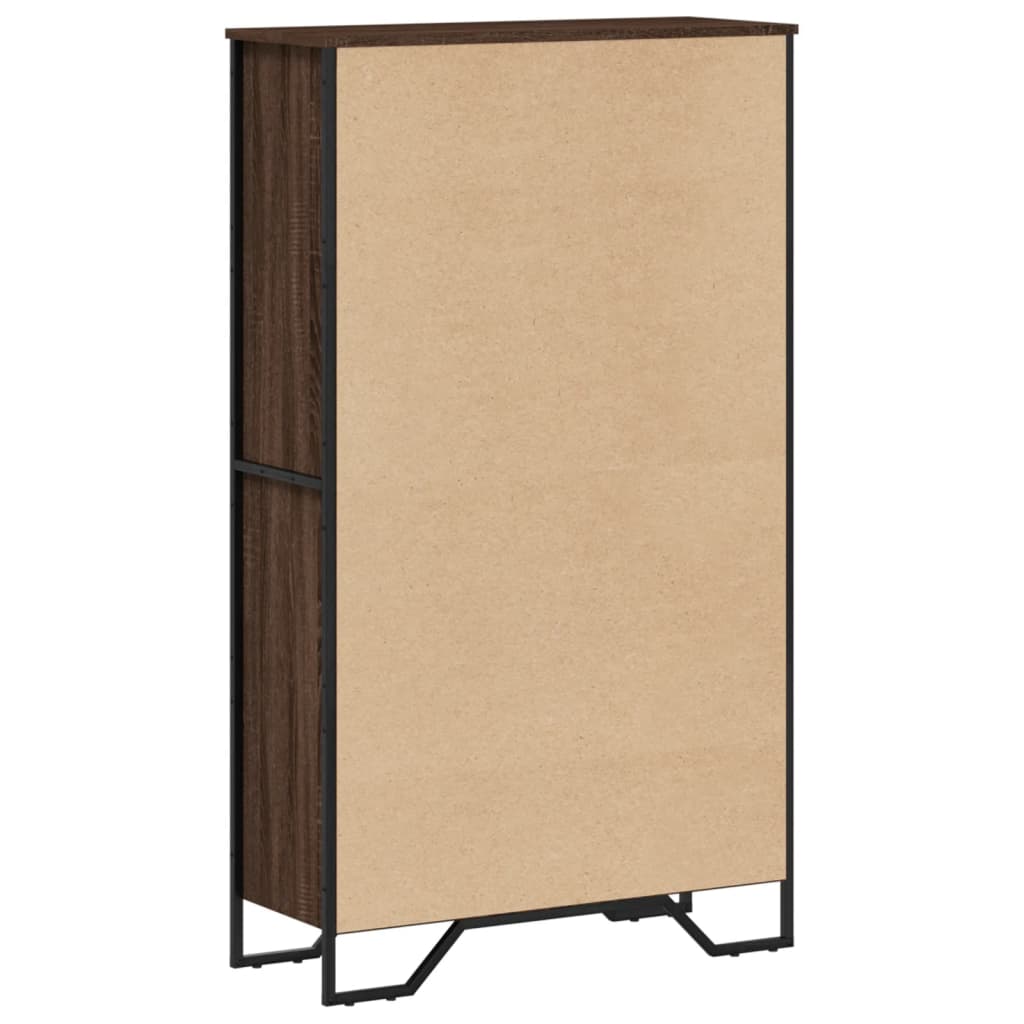 vidaXL Regał, brązowy dąb, 80x31x137,5 cm, materiał drewnopochodny