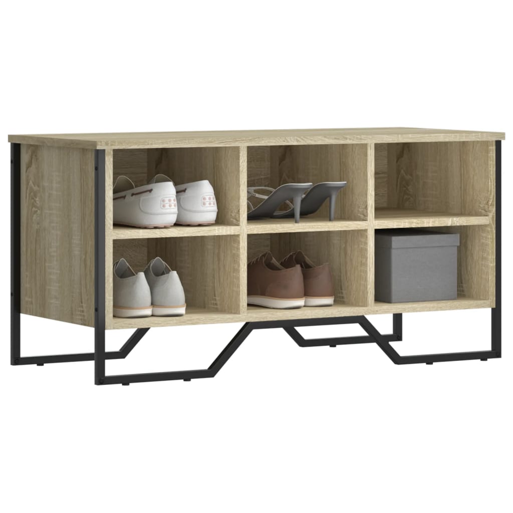 vidaXL Szafka na buty, dąb sonoma, 90x38x45,5 cm