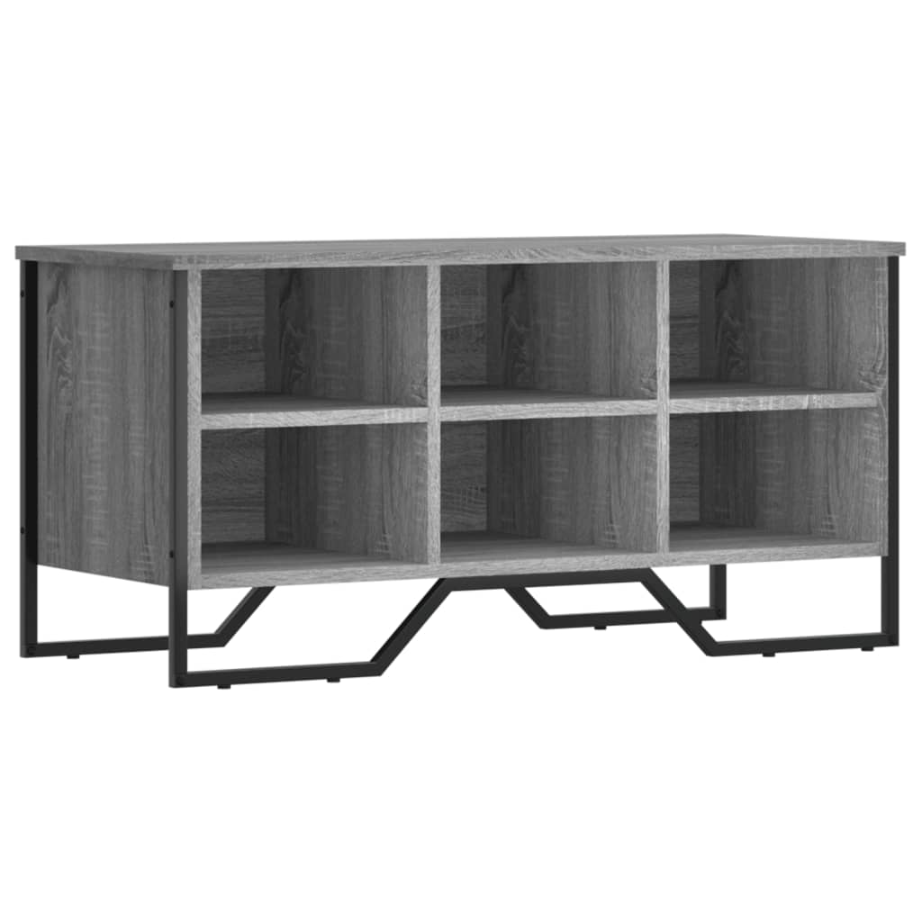 vidaXL Szafka na buty, szary dąb sonoma, 90x38x45,5 cm