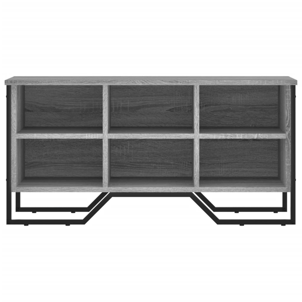 vidaXL Szafka na buty, szary dąb sonoma, 90x38x45,5 cm