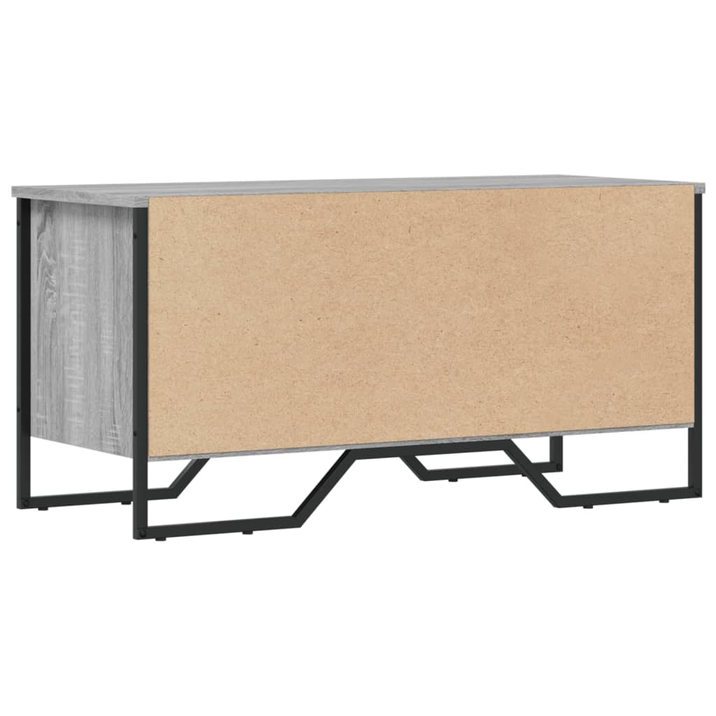 vidaXL Szafka na buty, szary dąb sonoma, 90x38x45,5 cm