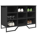 vidaXL Szafka na buty, czarna, 90x38x61,5 cm, materiał drewnopochodny