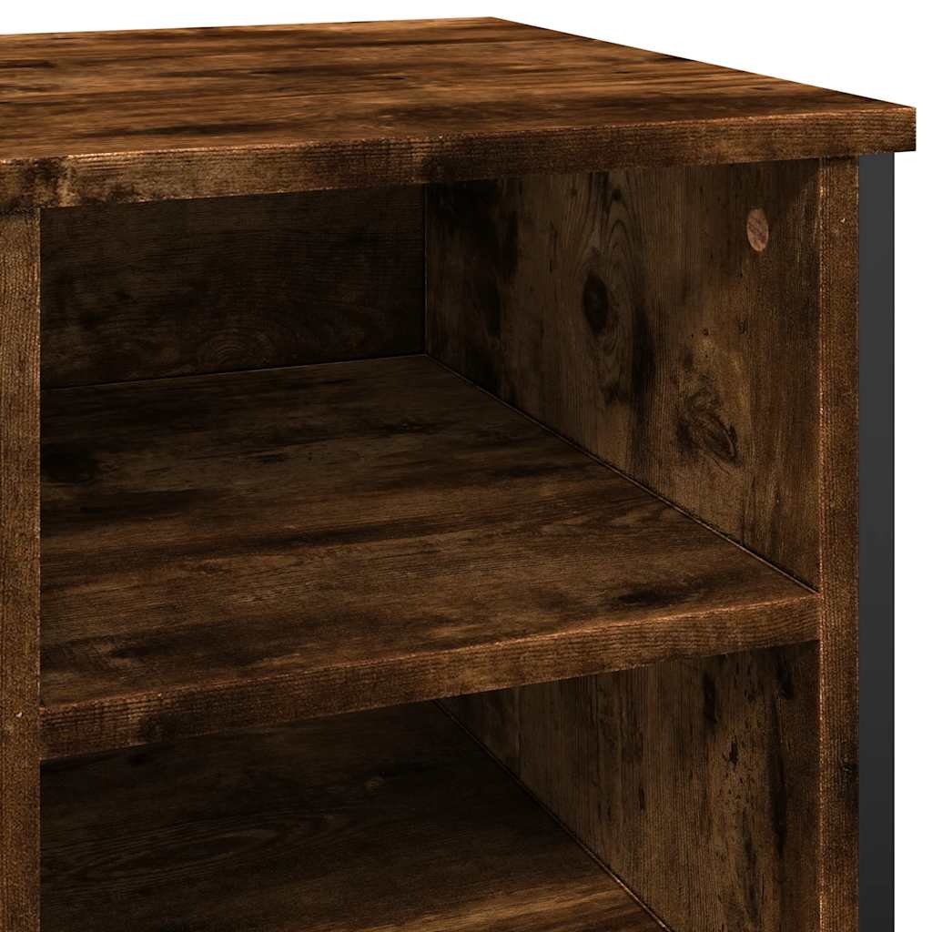 vidaXL Szafka na buty, przydymiony dąb, 90x38x61,5 cm