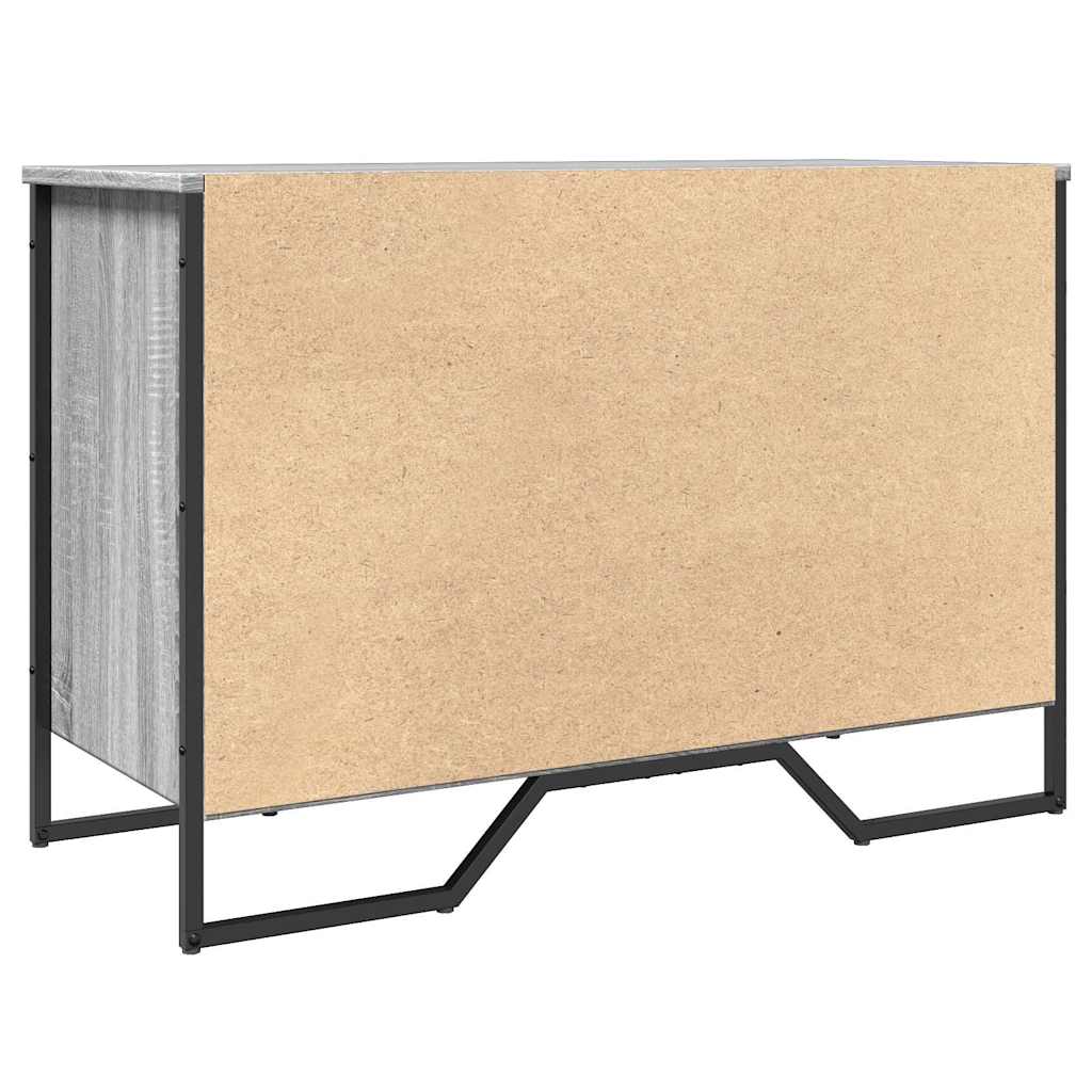 vidaXL Szafka na buty, szary dąb sonoma, 90x38x61,5 cm