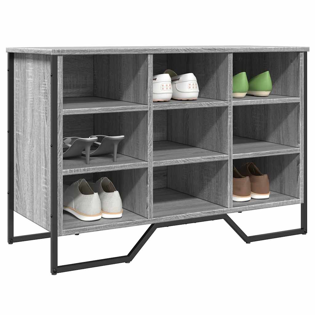 vidaXL Szafka na buty, szary dąb sonoma, 90x38x61,5 cm