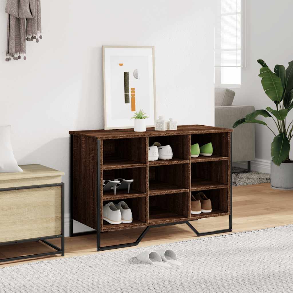 vidaXL Szafka na buty, brązowy dąb, 90x38x61,5 cm