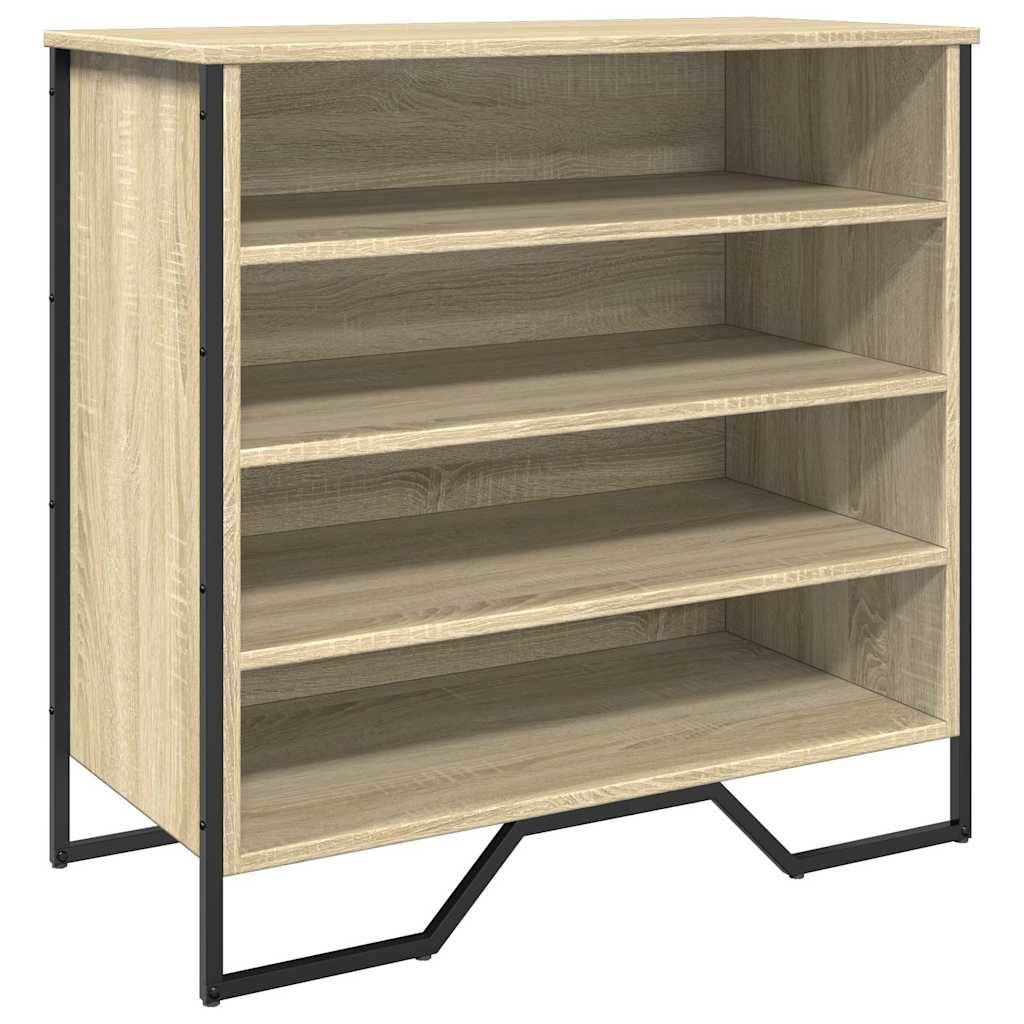 vidaXL Szafka na buty, dąb sonoma, 80x38x78cm, materiał drewnopochodny