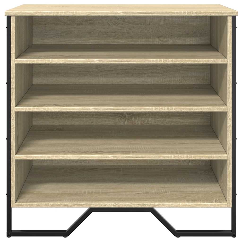 vidaXL Szafka na buty, dąb sonoma, 80x38x78cm, materiał drewnopochodny