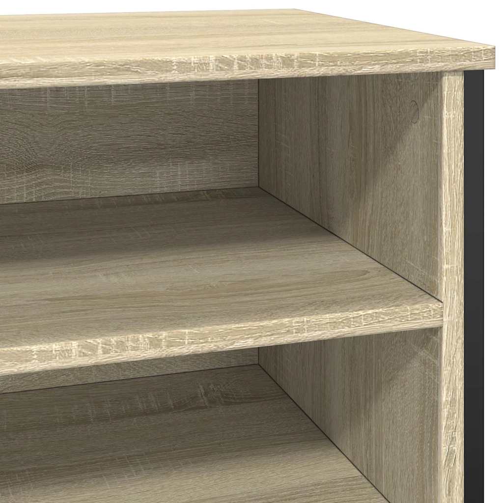 vidaXL Szafka na buty, dąb sonoma, 80x38x78cm, materiał drewnopochodny