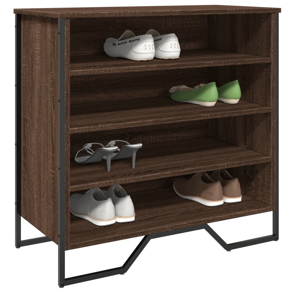 vidaXL Szafka na buty, brązowy dąb, 80x38x78 cm