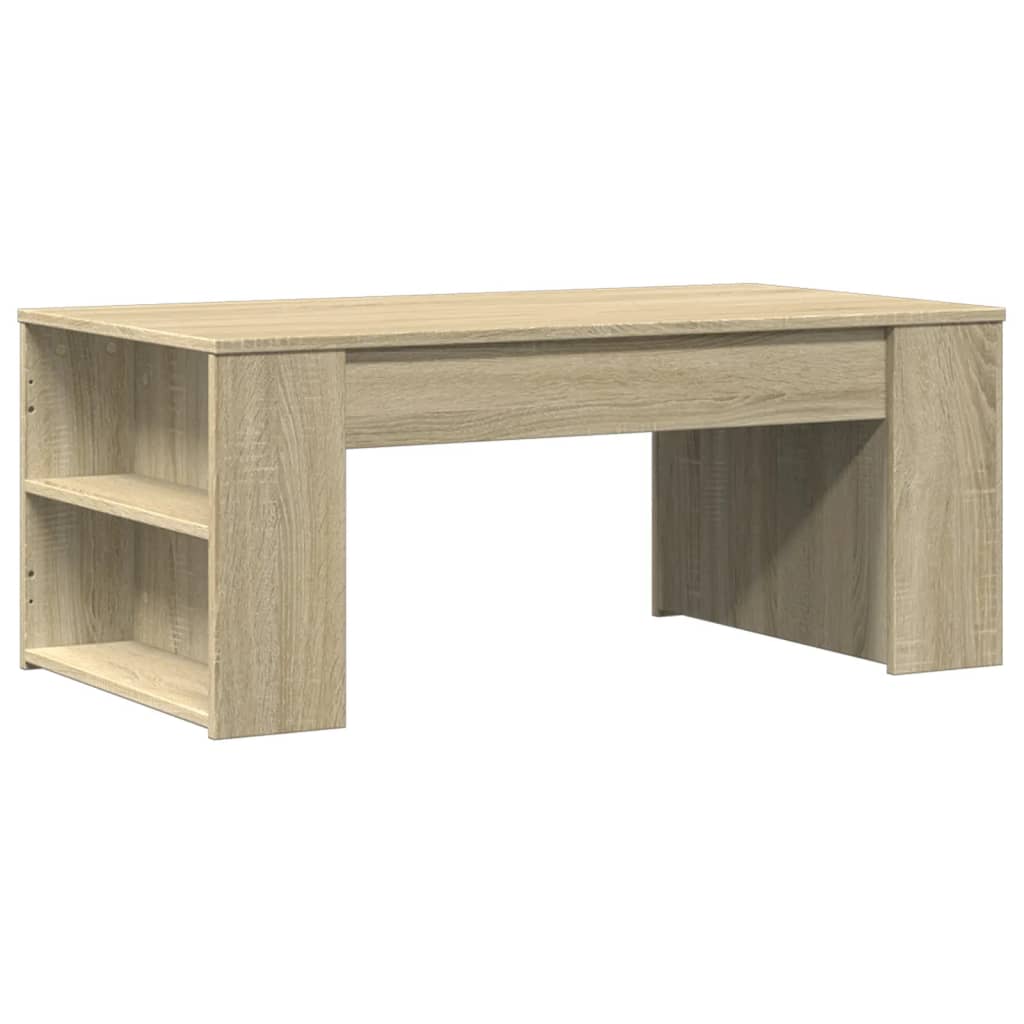 vidaXL Stolik kawowy, dąb sonoma, 102x55x42, materiał drewnopochodny