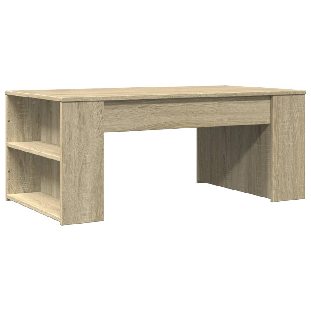vidaXL Stolik kawowy, dąb sonoma, 102x55x42, materiał drewnopochodny