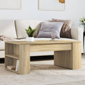 vidaXL Stolik kawowy, dąb sonoma, 102x55x42, materiał drewnopochodny