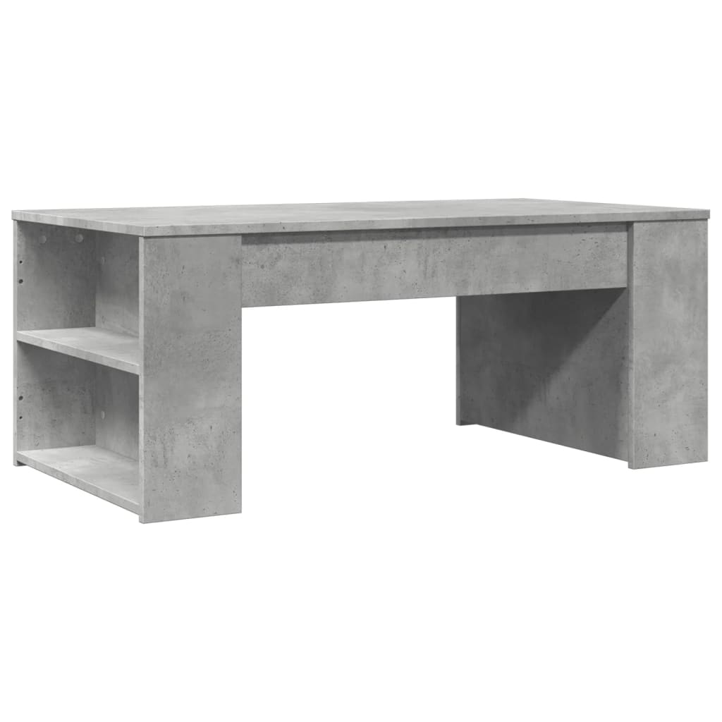 vidaXL Stolik kawowy, szarość betonu, 102x55x42 cm