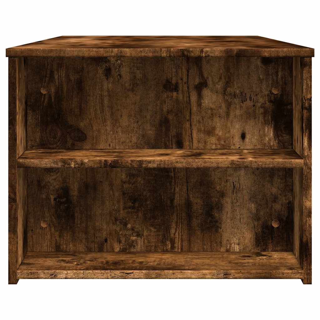 vidaXL Stolik kawowy, przydymiony dąb, 102x55x42 cm