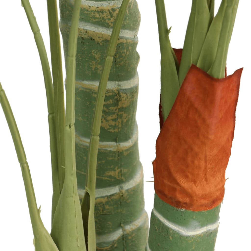vidaXL Sztuczna palma na 3 pniach, zielona, 120 cm, PP