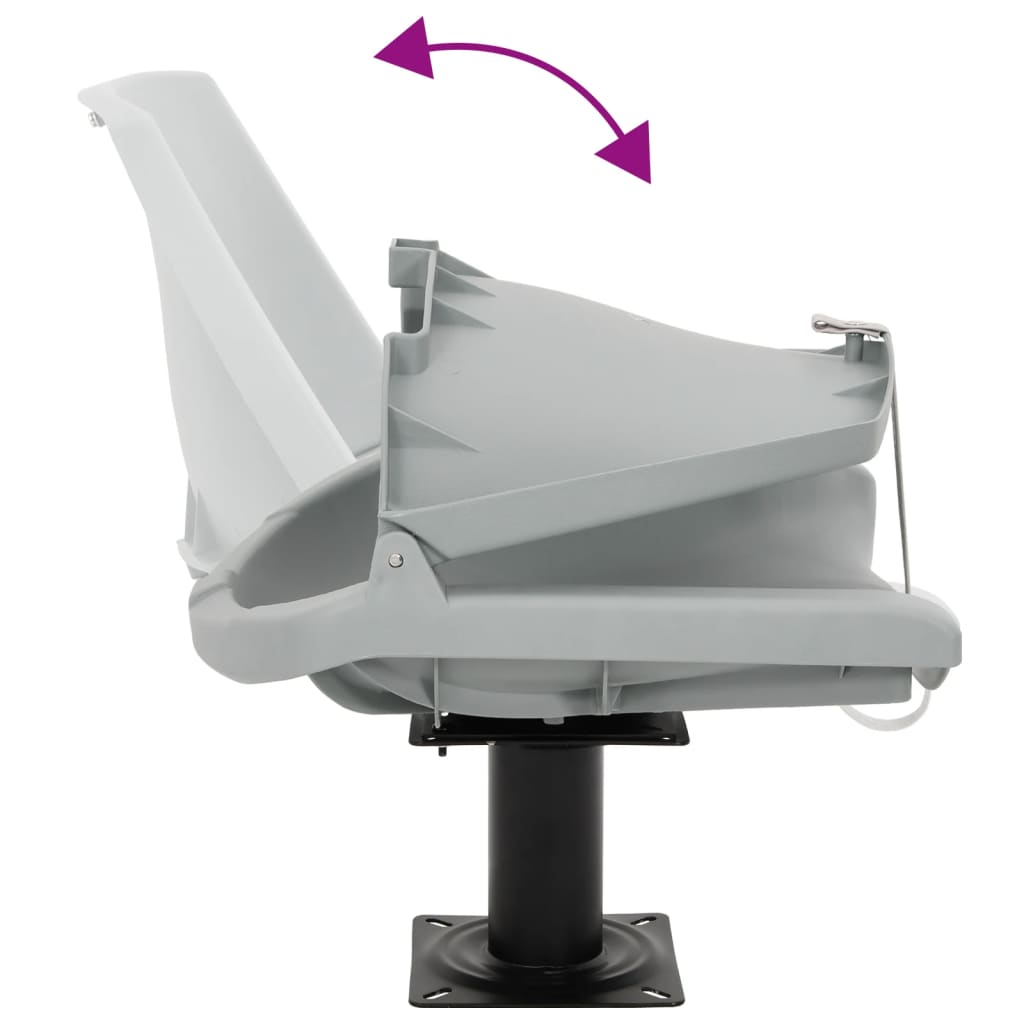 vidaXL Fotele do łodzi 2 szt., z obrotową o 360° podstawą