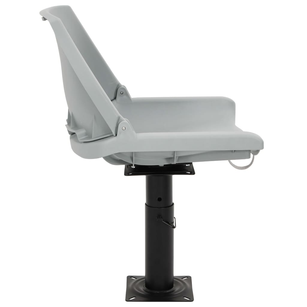 vidaXL Fotele do łodzi, 2 szt., z obrotową o 360° podstawą z regulacją