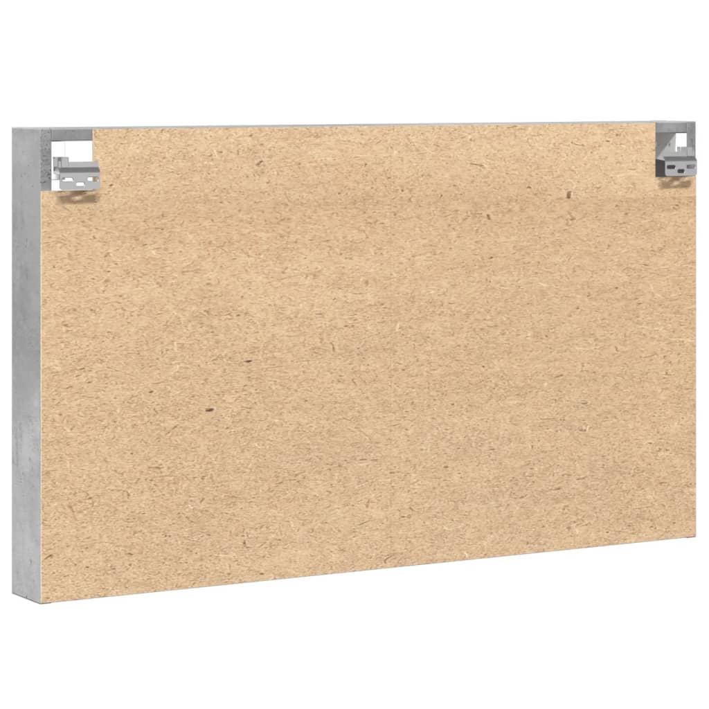 vidaXL Witryna, szarość betonu, 100x8,5x58 cm, materiał drewnopochodny