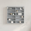 vidaXL Witryna, szarość betonu, 60x8,5x58 cm, materiał drewnopochodny