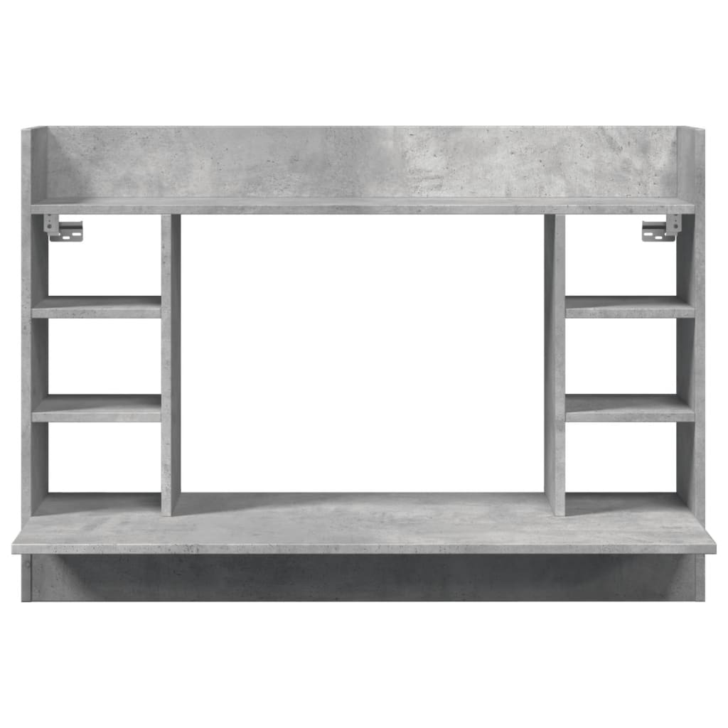 vidaXL Biurko wiszące, szarość betonu, 105x48x75 cm