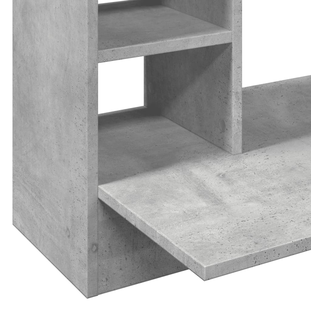 vidaXL Biurko wiszące, szarość betonu, 105x48x75 cm