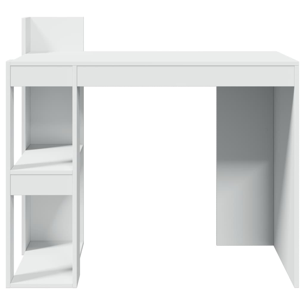 vidaXL Biurko, białe, 103,5x56,5x94 cm, materiał drewnopochodny