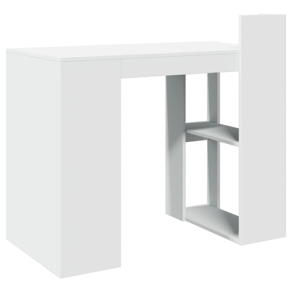 vidaXL Biurko, białe, 103,5x56,5x94 cm, materiał drewnopochodny