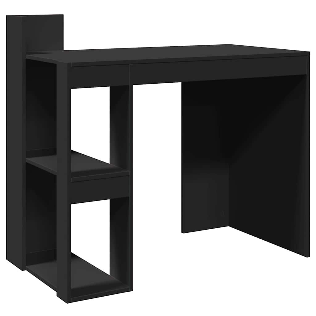vidaXL Biurko, czarne, 103,5x56,5x94 cm, materiał drewnopochodny