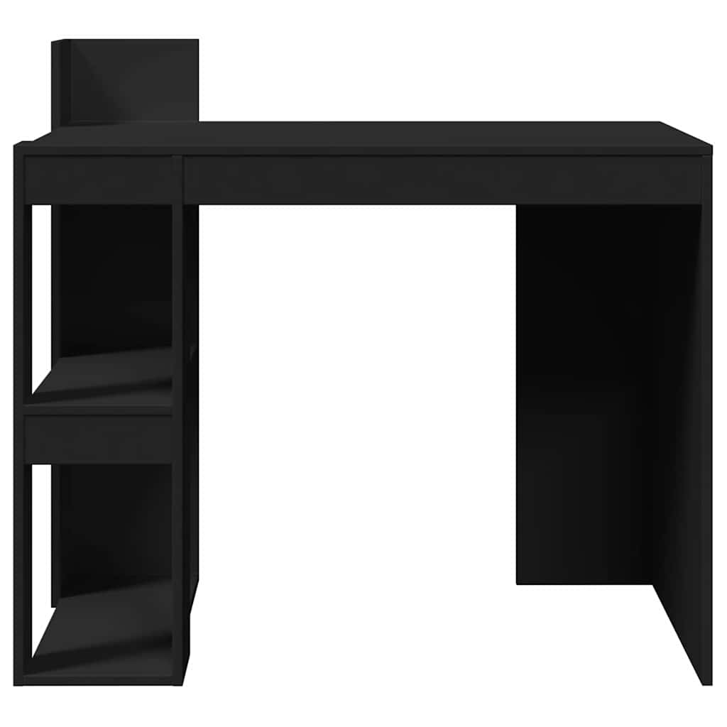 vidaXL Biurko, czarne, 103,5x56,5x94 cm, materiał drewnopochodny
