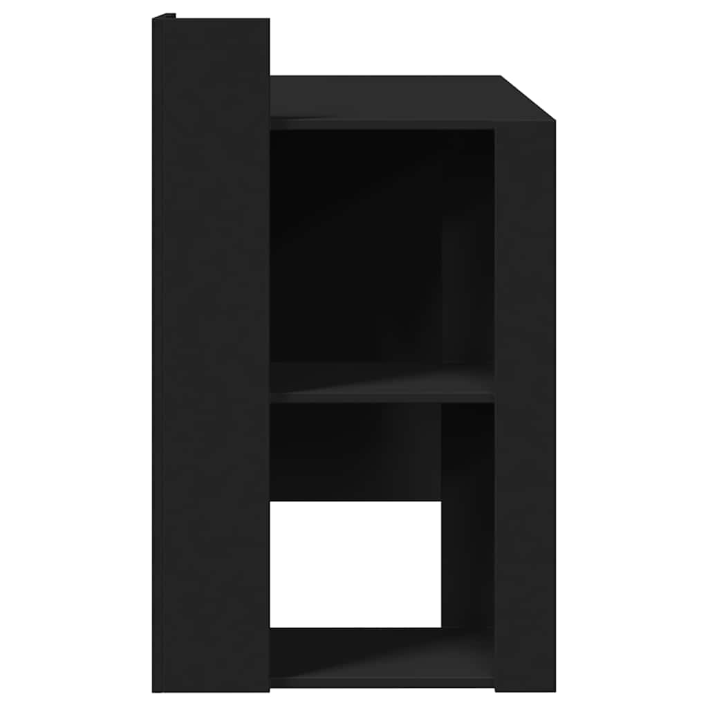 vidaXL Biurko, czarne, 103,5x56,5x94 cm, materiał drewnopochodny