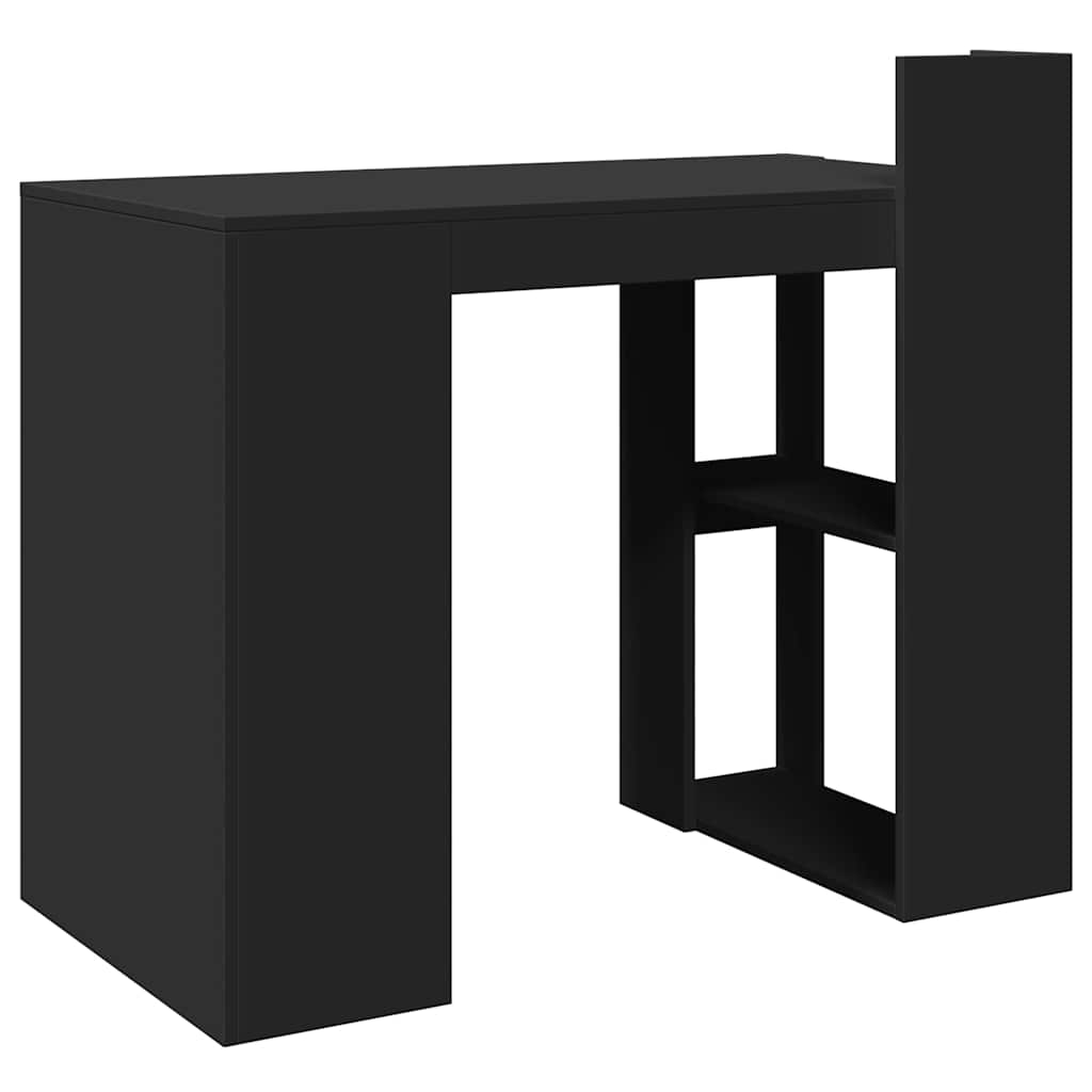 vidaXL Biurko, czarne, 103,5x56,5x94 cm, materiał drewnopochodny