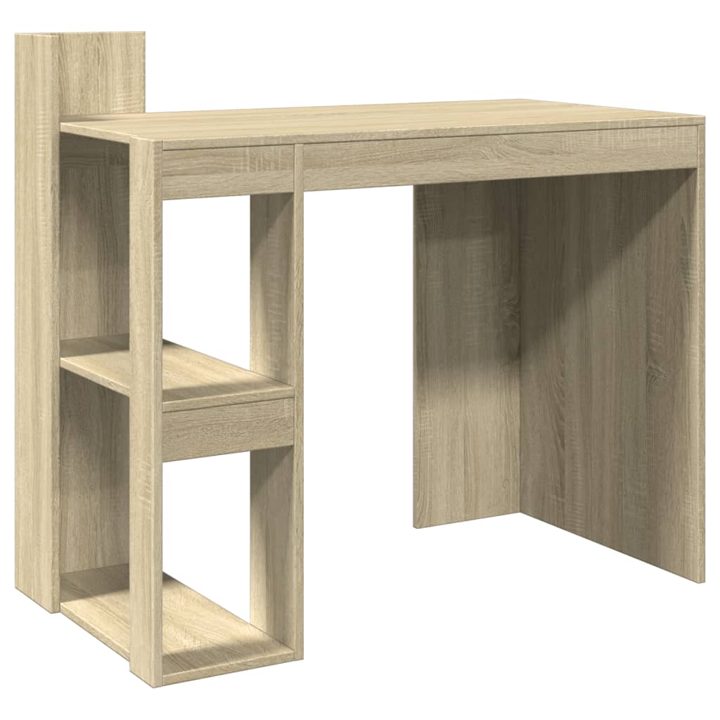 vidaXL Biurko, dąb sonoma, 103,5x56,5x94 cm, materiał drewnopochodny
