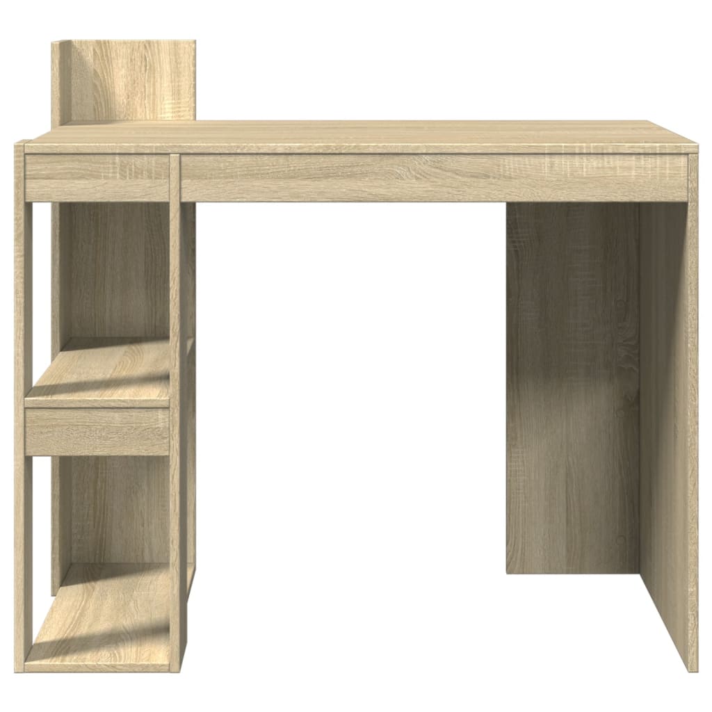 vidaXL Biurko, dąb sonoma, 103,5x56,5x94 cm, materiał drewnopochodny