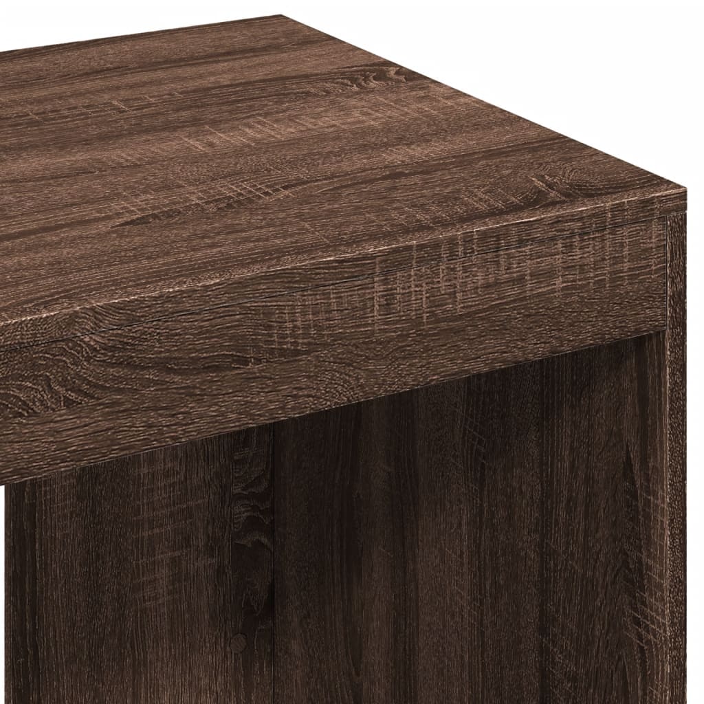 vidaXL Biurko, brązowy dąb, 103,5x56,5x94 cm, materiał drewnopochodny