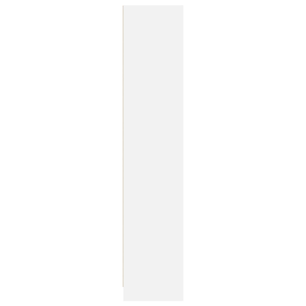 vidaXL Regał, biały, 57x28,5x107,5 cm, materiał drewnopochodny